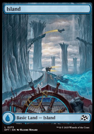 (273) Magic The Gathering Aetherdrift Single: Island (V.1) Holo Land