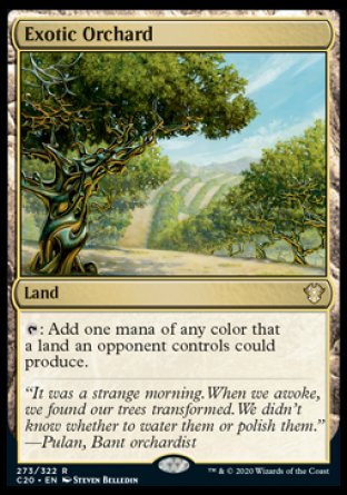 (273/322) Magic The Gathering Commander: Ikoria Single: Exotic Orchard Rare