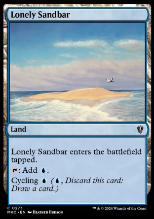 (273) Magic The Gathering Commander: Murders at Karlov Manor Single: Lonely Sandbar Common