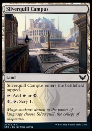 (273) Magic The Gathering Strixhaven: School of Mages Single: Silverquill Campus Holo Common