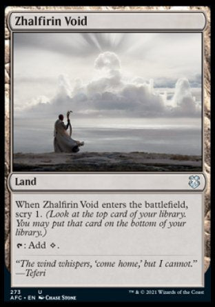 (273) Magic The Gathering Commander: Adventures in the Forgotten Realms Single: Zhalfirin Void Holo Uncommon