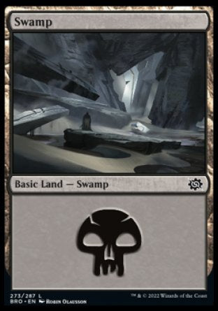 (273) Magic The Gathering The Brothers' War Single: Swamp (V.4) Holo Land