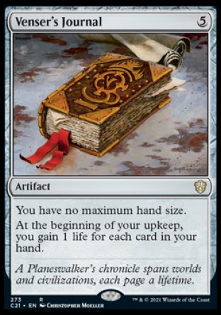 (273) Magic The Gathering Commander: Strixhaven Single: Venser's Journal Rare