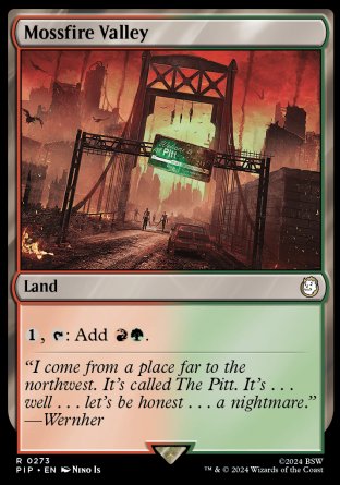 (273) Magic The Gathering Universes Beyond: Fallout Single: Mossfire Valley Rare