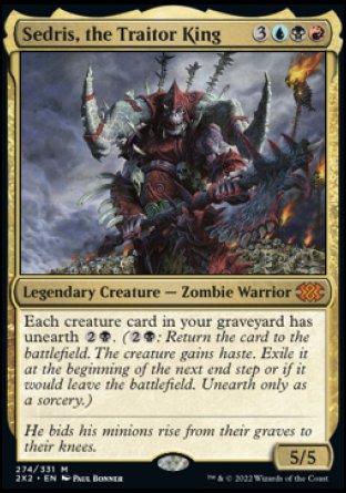 (274) Magic The Gathering Double Masters 2022 Single: Sedris, the Traitor King Holo Mythic