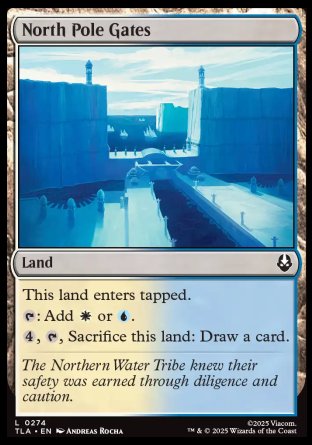 (274) Magic The Gathering Magic: The Gathering | Avatar: The Last Airbender Single: North Pole Gates Holo Common
