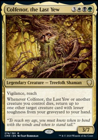 (274/361) Magic The Gathering Commander Legends Single: Colfenor, the Last Yew Holo Rare