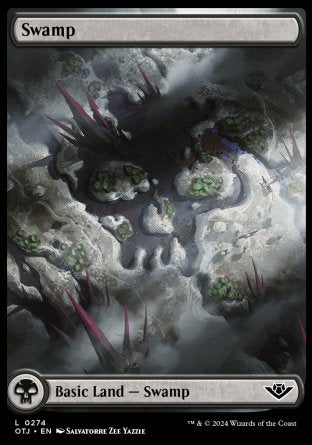 (274) Magic The Gathering Outlaws of Thunder Junction Single: Swamp (V.1) Holo Land