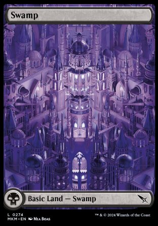 (274) Magic The Gathering Murders at Karlov Manor Single: Swamp (V.1) Land
