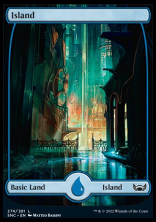 (274) Magic The Gathering Streets of New Capenna Single: Island (V.1) Land