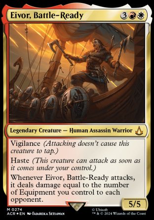 (274) Magic The Gathering Universes Beyond: Assassin's Creed: Extras Single: Eivor, Battle-Ready Holo Mythic