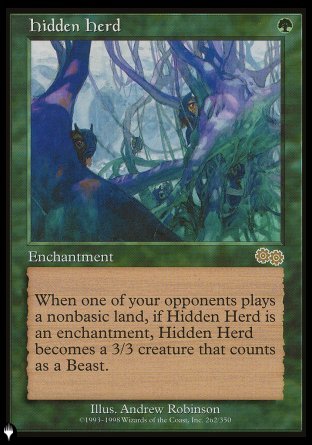 (262) Magic The Gathering The List Single: Hidden Herd Rare