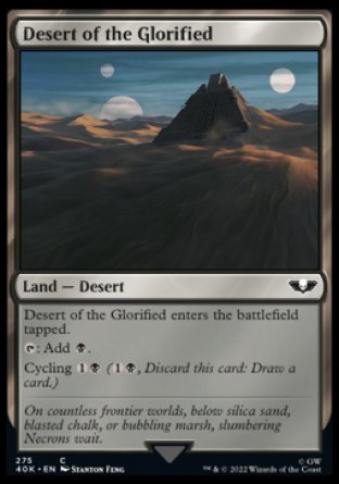 (275) Magic The Gathering Universes Beyond: Warhammer 40000 Single: Desert of the Glorified Common