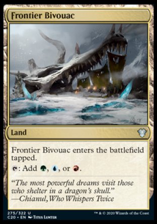 (275/322) Magic The Gathering Commander: Ikoria Single: Frontier Bivouac Uncommon