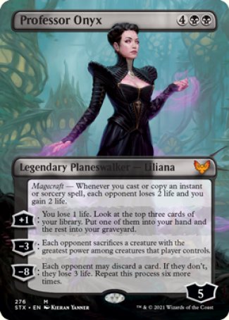 (276) Magic The Gathering Strixhaven: School of Mages: Extras Single: Professor Onyx Holo Mythic