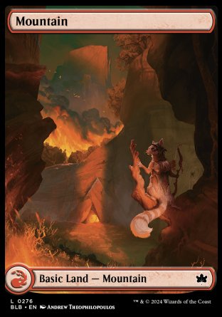 (276) Magic The Gathering Bloomburrow Single: Mountain (V.3)  Land