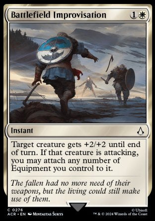 (276) Magic The Gathering Universes Beyond: Assassin's Creed: Extras Single: Battlefield Improvisation Common