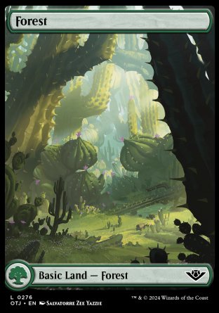 (276) Magic The Gathering Outlaws of Thunder Junction Single: Forest (V.1) Land