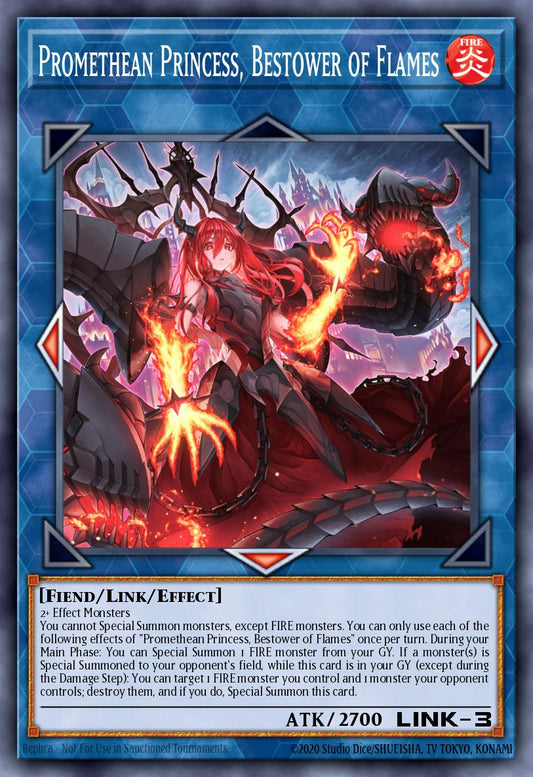 (052) YuGiOh TCG PHNI: Phantom Nightmare Single: Promethean Princess, Bestower of Flames (V.1 - Ultra Rare)  Ultra Rare