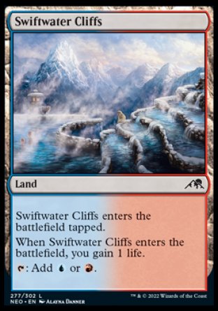 (277) Magic The Gathering Kamigawa: Neon Dynasty Single: Swiftwater Cliffs Common