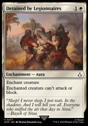 (277) Magic The Gathering Universes Beyond: Assassin's Creed: Extras Single: Detained by Legionnaires Common