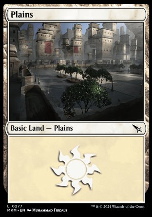 (277) Magic The Gathering Murders at Karlov Manor Single: Plains (V.2) Land