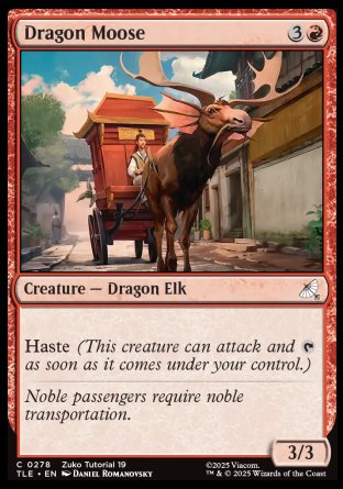 (278) Magic The Gathering Magic: The Gathering | Avatar: The Last Airbender: Eternal Single: Dragon Moose (V.2) Holo Common