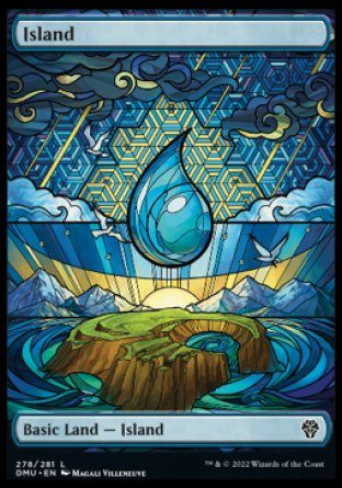 (278) Magic The Gathering Dominaria United Single: Island (V.4) Land