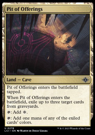 (278) Magic The Gathering The Lost Caverns of Ixalan Single: Pit of Offerings Holo Uncommon