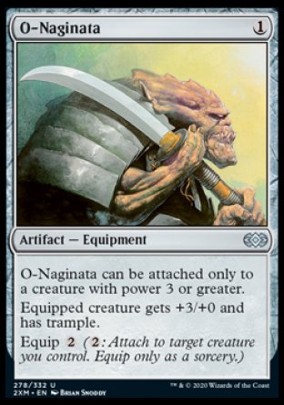 (278/332) Magic The Gathering Double Masters Single: O-Naginata Holo Uncommon