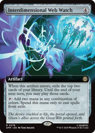 (278) Magic The Gathering Magic: The Gathering | Marvel's Spider-Man: Extras Single: Interdimensional Web Watch Rare