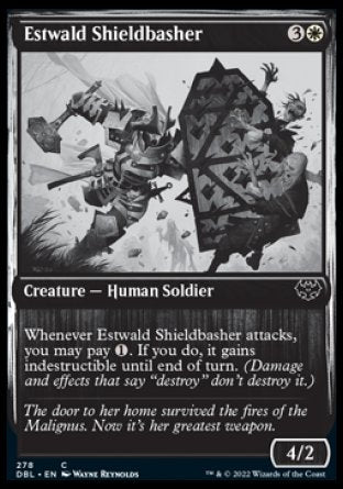 (278) Magic The Gathering Innistrad: Double Feature Single: Estwald Shieldbasher Common