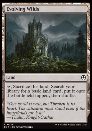 (278) Magic The Gathering Innistrad Remastered Single: Evolving Wilds Holo Common