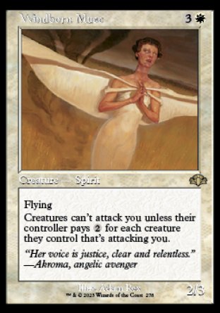 (278) Magic The Gathering Dominaria Remastered: Extras Single: Windborn Muse (V.1) Holo Rare