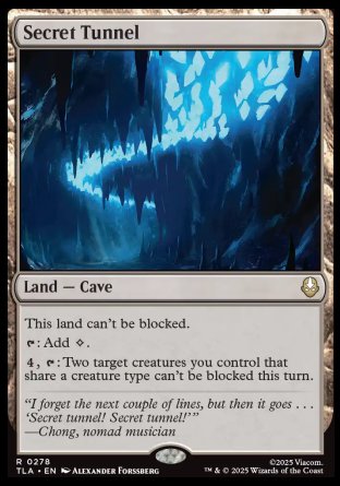 (278) Magic The Gathering Magic: The Gathering | Avatar: The Last Airbender Single: Secret Tunnel Holo Rare