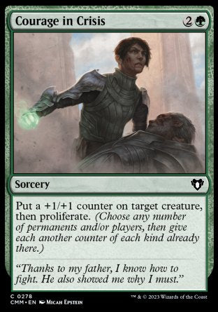 (278) Magic The Gathering Commander Masters Single: Courage in Crisis Holo Common