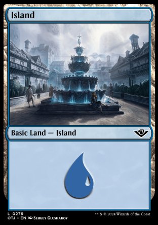 (279) Magic The Gathering Outlaws of Thunder Junction Single: Island (V.2) Land