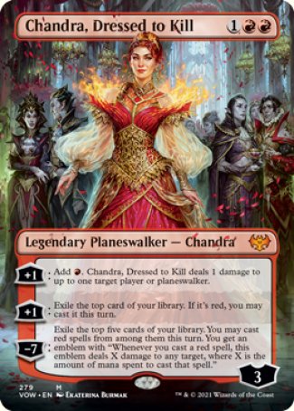 (279) Magic The Gathering Innistrad: Crimson Vow: Extras Single: Chandra, Dressed to Kill Holo Mythic