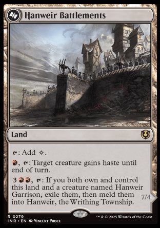 (279) Magic The Gathering Innistrad Remastered Single: Hanweir Battlements / Hanweir, the Writhing Township Rare