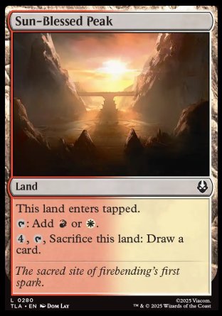 (280) Magic The Gathering Magic: The Gathering | Avatar: The Last Airbender Single: Sun-Blessed Peak Holo Common