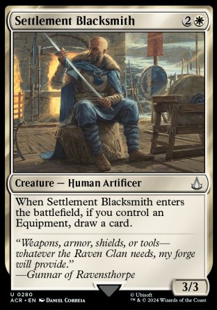 (280) Magic The Gathering Universes Beyond: Assassin's Creed: Extras Single: Settlement Blacksmith Uncommon