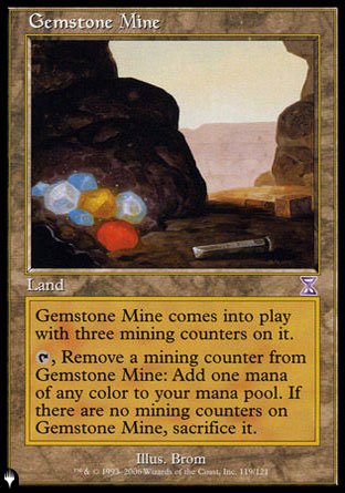 (119) Magic The Gathering The List Single: Gemstone Mine Rare