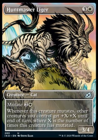 (280) Magic The Gathering Ikoria: Lair of Behemoths: Extras Single: Huntmaster Liger (V.1) Uncommon