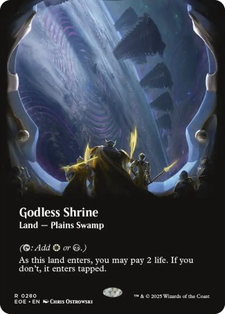 (280) Magic The Gathering Edge of Eternities: Extras Single: Godless Shrine (V.1) Holo Rare