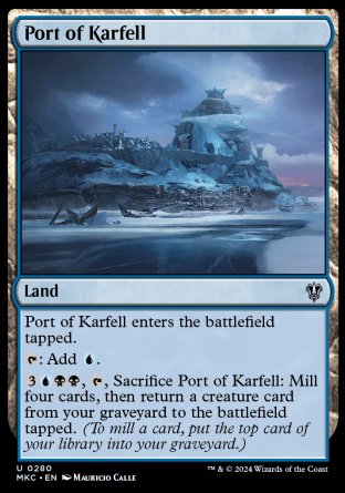(280) Magic The Gathering Commander: Murders at Karlov Manor Single: Port of Karfell Uncommon