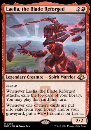 (281) Magic The Gathering Modern Horizons 3 Single: Laelia, the Blade Reforged Holo Rare