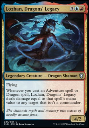 (281) Magic The Gathering Commander Legends: Battle for Baldur's Gate Single: Lozhan, Dragons' Legacy Holo Uncommon