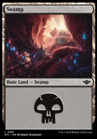 (281) Magic The Gathering Outlaws of Thunder Junction Single: Swamp (V.2) Land