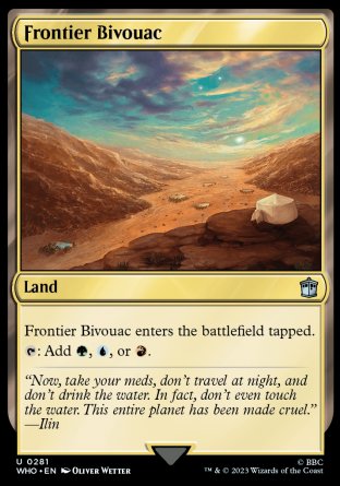 (281) Magic The Gathering Universes Beyond: Doctor Who Single: Frontier Bivouac Holo Uncommon