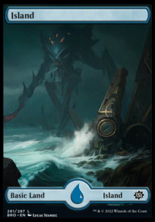 (281) Magic The Gathering The Brothers' War Single: Island (V.2) Land